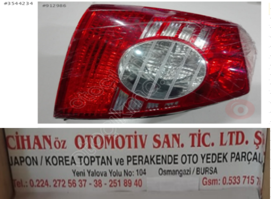 HYUNDAI ELANTRA STOP SAĞ SOL 2004 2007