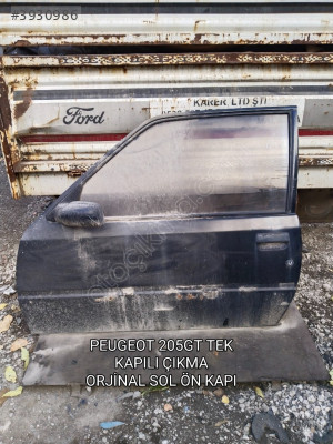PEUGEOT 205 GTI TEK KAPILI ÇIKMA ORJİNAL DOLU SOL ÖN KAPI
