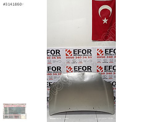 TOYOTA COROLLA ORJİNAL ÇIKMA MOTOR KAPUTU 02-07