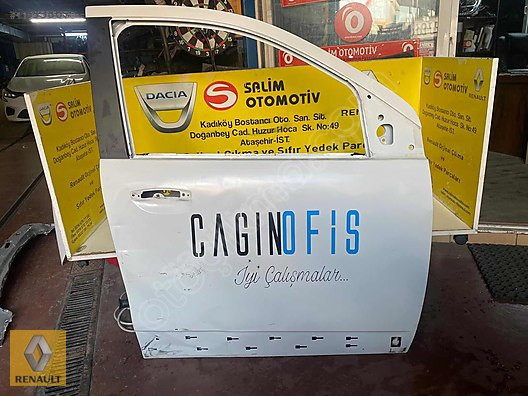 Orjinal Çıkma Dacia Lodgy Beyaz Sağ Ön Kapı Yedek Parçası