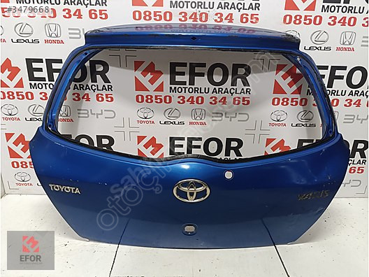 TOYOTA YARİS BAGAJ KAPAĞI ÇIKMA ORİJİNAL PARÇA 2006-2011