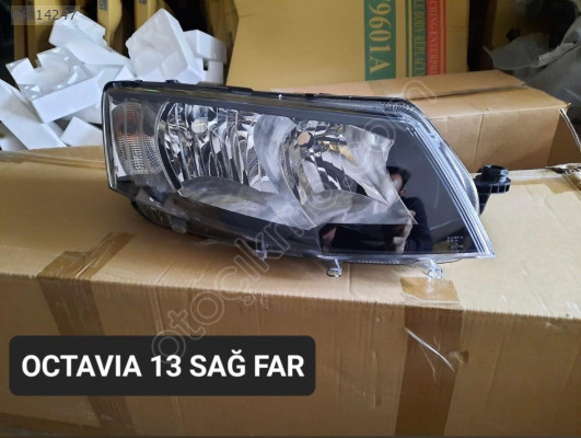 5E1941018 İTHAL OCTAVİA A7 SAĞ DÜZ FAR MOTORLU