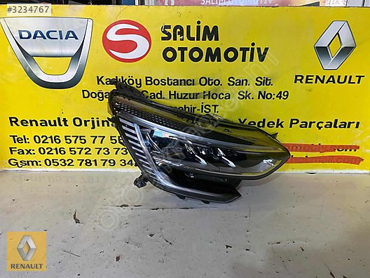 RENAULT MEGAN 4 ÇIKMA ORJİNAL 2024 İCON SAĞ FAR VE DİĞER PARÇALA
