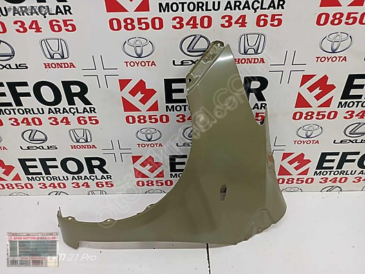 TOYOTA YARİS SOL ÖN ÇAMURLUK SIFIR YAN SANAYİ YEDEK PARÇA 07-11