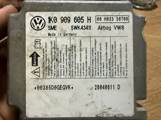 VW GOLF 5 JETTA CADDY SKODA OCTAVİA AİRBAG BEYNİ 1K0909605H