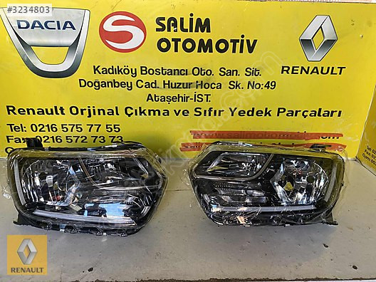 DACİA DUSTER SIFIR YANSANAYİ SAĞ SOL FAR VE DİĞER PARÇALARI