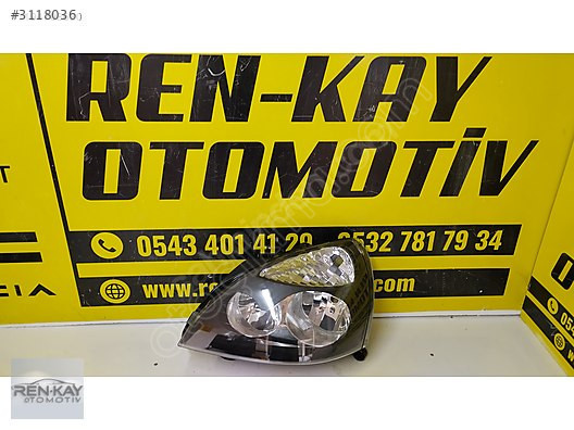 RENAULT CLİO 2 SOL FAR GRİ 2002-08 SIFIR RENKAY OTO KOCAELİ