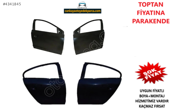 RENAULT FLUENCE KOMPLE ÖN-ARKA SAĞ/SOL KAPI ADET FİYAT SIFIR