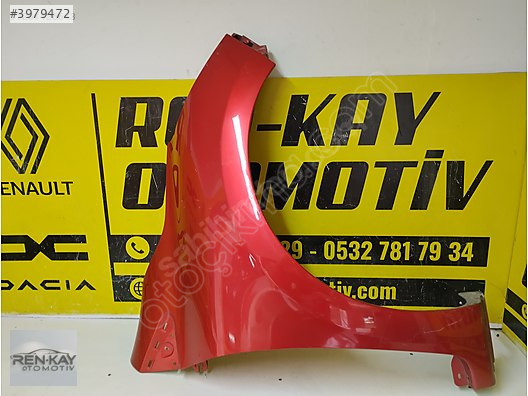 631007609R RENAULT CLİO 4 SAĞ ÖN ÇAMURLUK KIRMIZI ORJ ÇIKMA
