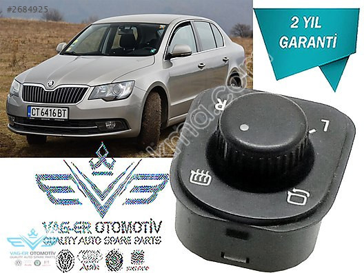 SKODA SUPERB 2013-2015 DİKİ AYNA AYAR KUMANDA DÜĞMESİ 3T0959