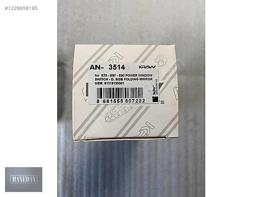 BMW E70 E84 E90 SOL ÖN CAM DÜĞMESİ 61319122121