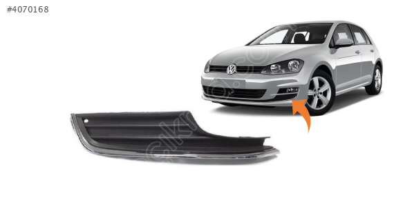 5G0854662 VW GOLF7 2013-2016 SAĞ ALT KROMLU SİS KAPAK