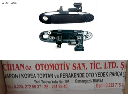 TOYOTA YARİS DIŞ KAPI KOLU SAĞ YARİS 1999-2005 69210-0D900