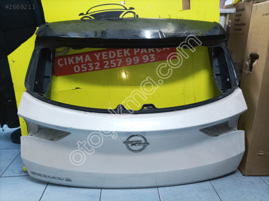 OPEL GRANDLAND X BAGAJ KAPAĞI BEYAZ ÇIKMA ORJİNAL YEDEK PARÇA