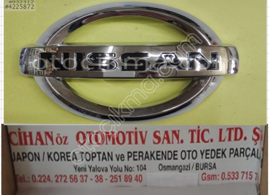 2007-2014 Nissan Qashqai için Ön Panjur Arması