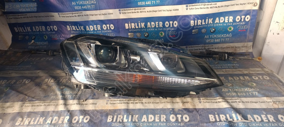 Golf 7 sağ far LED li mercekli Xenon