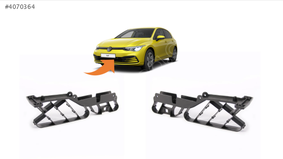 5H0805706 VW GOLF8 2020 PROFİL TUTUCU BRAKET SET