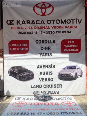 2013-2016 TOYOTA AURIS ÇIKMA ORJINAL SAĞ ÖN FAR