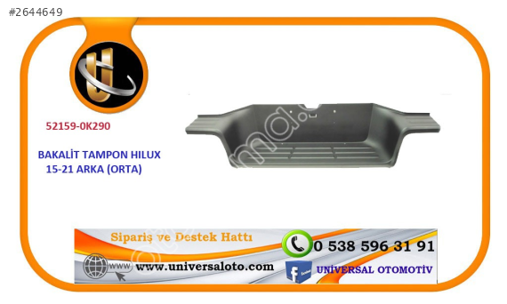Toyota Bakalit Tampon Hılux Revo 15-23 Arka (Orta)