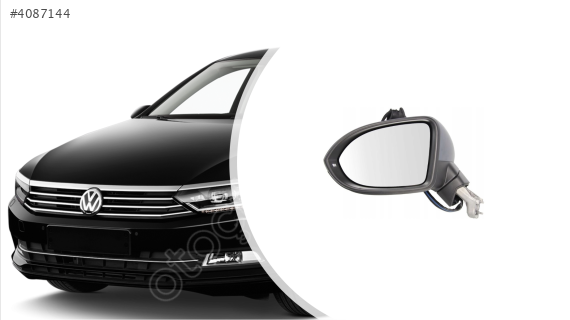 3G1857507CL VW PASSAT 2015-2022 SOL KOMPLE AYNA 6 PİN