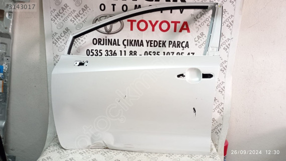 TOYOTA COROLLA 2019 2024 SOL ÖN KAPI ÇIKMA ORJİNAL SEDEFLİ