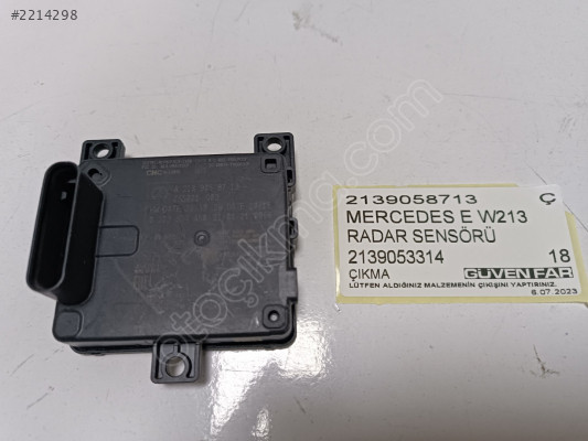 MERCEDES E W213 RADAR SENSÖRÜ CRUİSE KONTROL 2139053314 2139