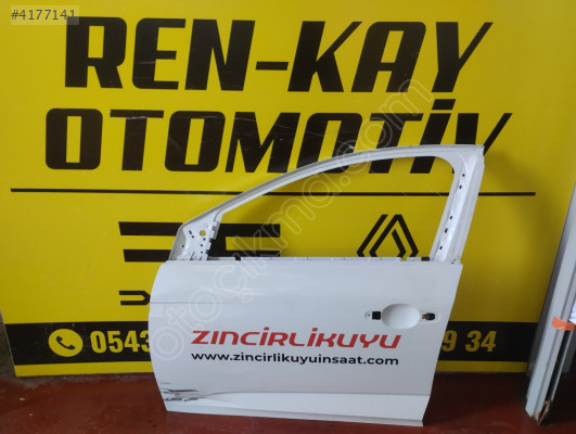 806758481R RENAULT MEGANE 4 SOL ÖN KAPI BEYAZ ORJ ÇIKMA RENKAY
