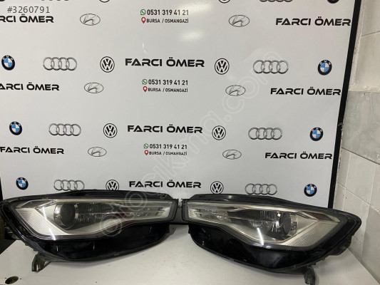 AUDİ A6 SAĞ SOL MAKYAJLI ÖN FAR ORJİNAL HATASIZ