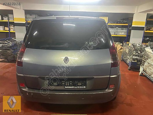 2007-08 Renault Scenic Hurda Belgeli Dolu Renkay Bagaj Kapağı