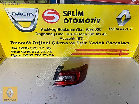 RENAULT TALİSMAN SAĞ DIŞ STOP ORJİNAL ÇIKMA PARÇA LEDL