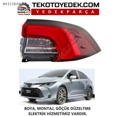 COROLLA ARKA DIŞ LEDLİ STOP SAĞ SOL 2019 VE ÜZERİ / KAMPANYA