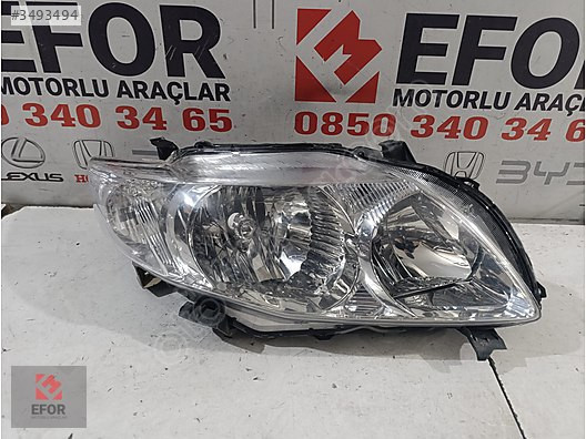 TOYOTA COROLLA SAĞ FAR ÇIKMA ORİJİNAL PARÇA 2007-2010