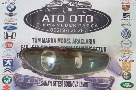 VOLKSWAGEN SCİROCCO ORJİNAL ÇIKMA SAĞ FAR