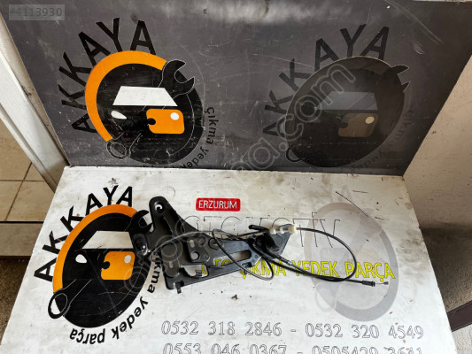 241388280R Megane 4 Kaput Açma Kolu Halatı Komple Çıkma