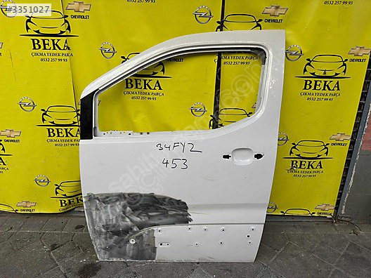 OPEL COMBO E SOL ÖN KAPI BEYAZ ÇIKMA ORJİNAL YEDEK PARÇA