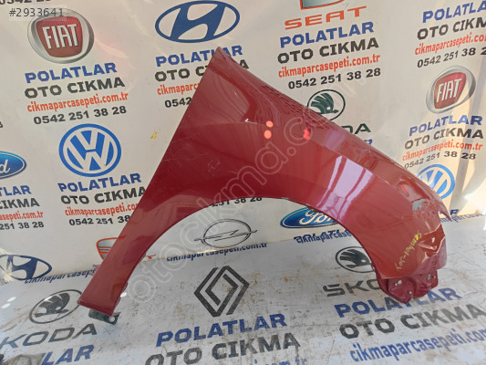Renault klio joy ön sağ çamurluk orijinal göçük hasarlı 2013-2016