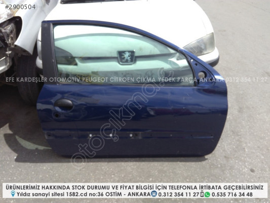 peugeot 206 gti çıkma sağ kapı