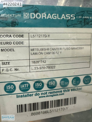 Mitsubishi MITSUBİSHİ CANTER FUSO ÖN CAM 06-12