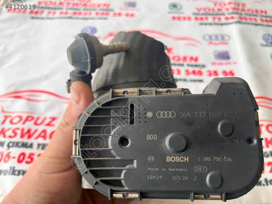 AUDİ 1.8T ELEKTRİKLİ BOGAZ KELEBEĞİ ORJİNAL ÇIKMA 06A133062C