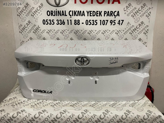 OYOTA COROLLA 2019 2024 ARKA BAGAJ KAPAĞI GÖÇÜKLÜK SEDEFLİ