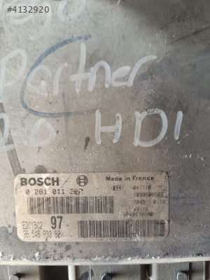 0261011342 9654693380 EDC15C2 PEUGEOT PARTNER 2.0 HDI MOTOR BEYNİ