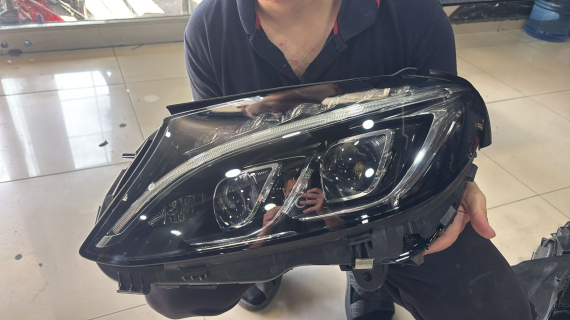 MERCEDES C SERİ W205 ÇİFT MERCEK FULL LED SOL FAR 2059063104