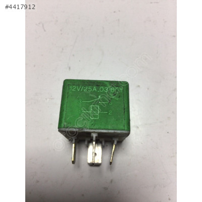 Peugeot 307 Citroen Orijinal 4 Pinli Yeşil Röle 12V-25A-03601