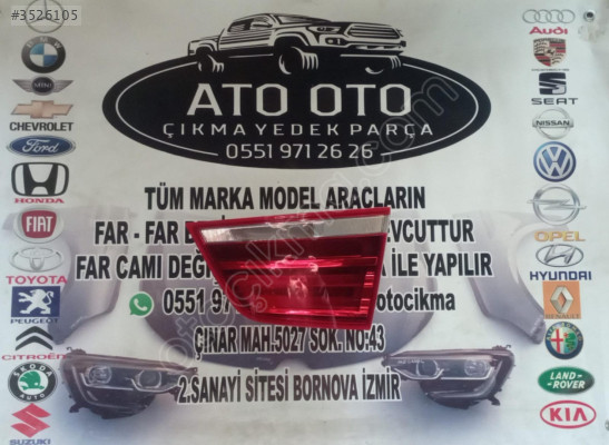 BMW X3 ORJİNAL ÇIKMA SOL İÇ STOP