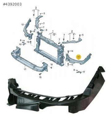 6F0807571 SEAT İBİZA -İBİZA FR 2017 FAR ALT BRAKETİ SOL