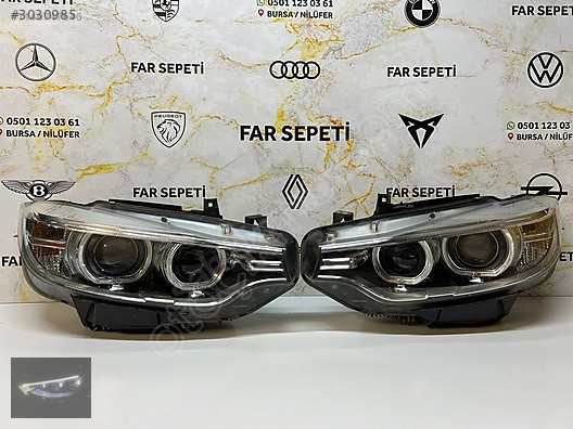 BMW 4 SERİSİ F32 SAĞ VE SOL TAKIM HATASIZ FAR BURSA NİLÜFER