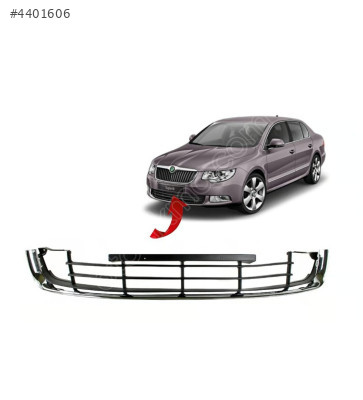 3T0853677A SKODA SUBERB 13-15 ÖN TAMPON ORTA IZGARA SİYAH