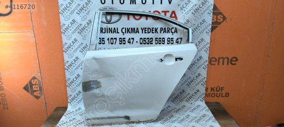 TOYOTA COROLLA 2019 2025 SOL ARKA KAPI ÇIKMA ORJİNAL