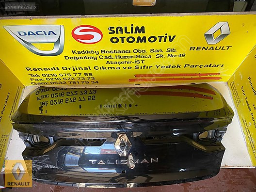 RENAULT TALİSMAN SİYAH HATASIZ BAGAJ KAPAĞI VE DİĞER PARÇALARI