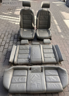 AUDİ A6 C6 05-11 GRİ DERİ KOLTUK TAKIMI ELEKTRİKLİISITMALI